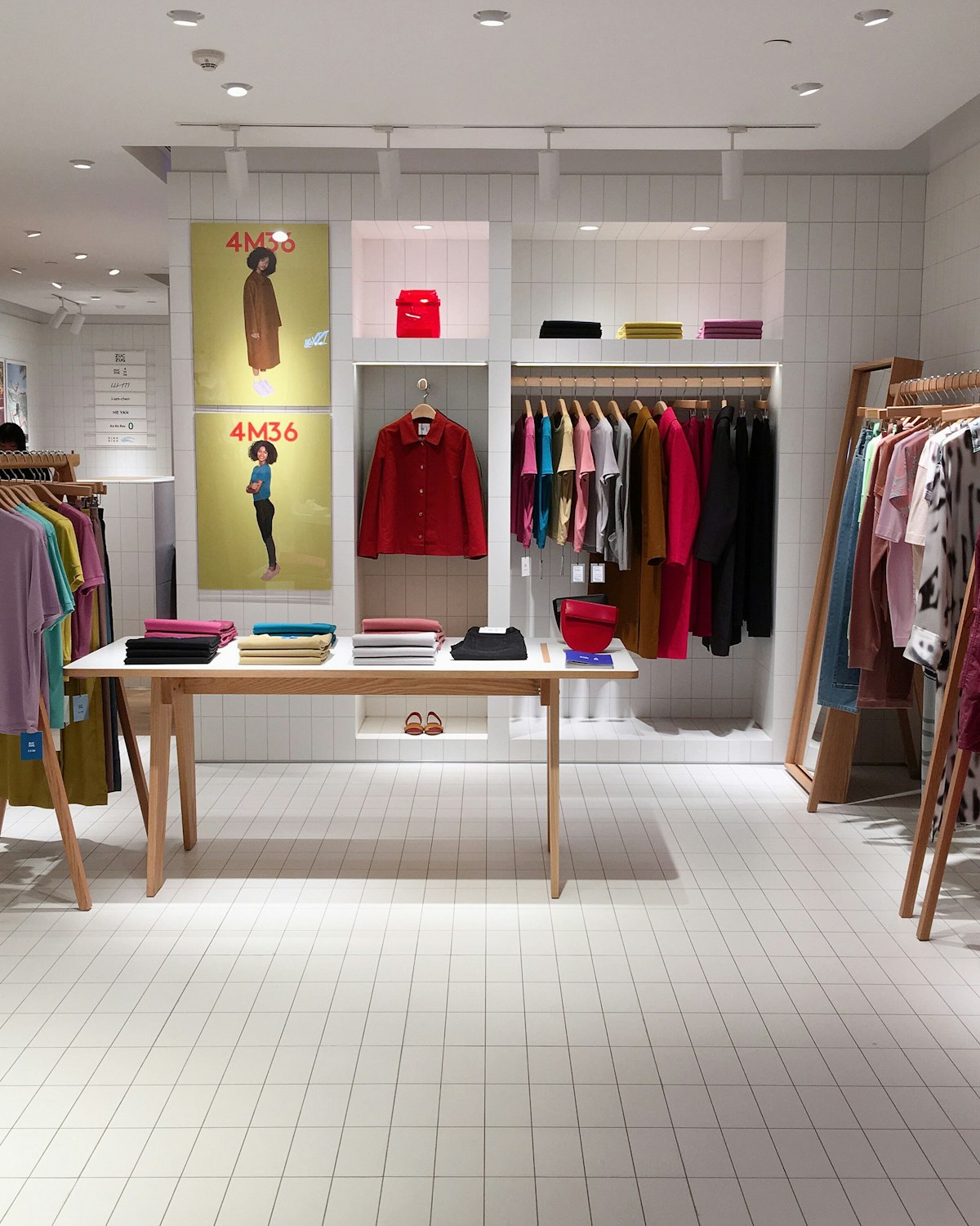 Curated retail shelves